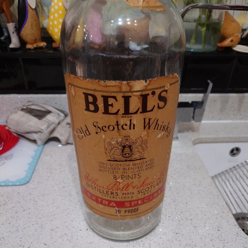 Vintage embossed bells - embossed, whisky