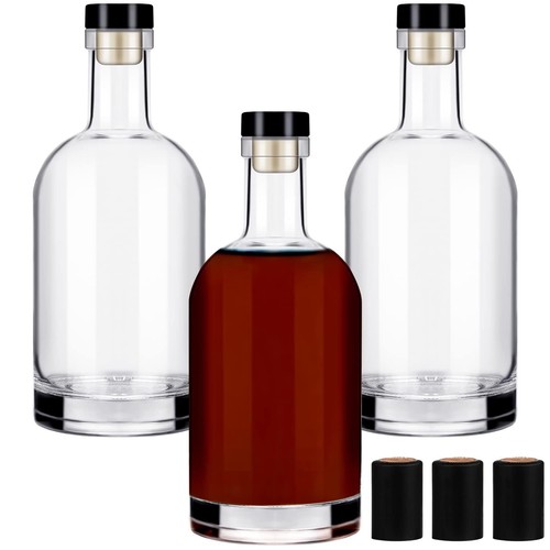Wine bottles 3pcs glass - bottles,